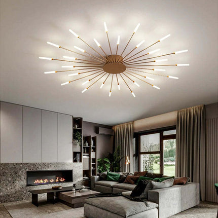 Firework-Inspired LED Ceiling Light – Modern Sparkling Fixture for Bedrooms & Living Rooms