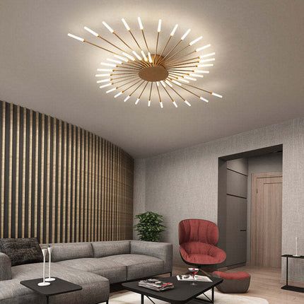 Firework-Inspired LED Ceiling Light – Modern Sparkling Fixture for Bedrooms & Living Rooms