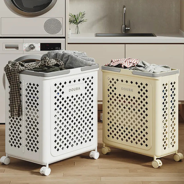 Collapsible Laundry Hamper with Wheels – 30L, 45L, 54L | Portable & Foldable Design