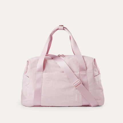 Pink Waterproof Gym & Travel Duffel Bag with Yoga Mat Holder – Shoe Compartment & Anti-Theft Zipper