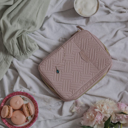 Luxury Travel Jewelry Box – Compact Organizer for Rings, Necklaces & Earrings