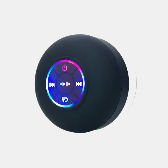 Portable Waterproof Bluetooth Speaker with Colorful LED Lights – Wireless Music for Shower, Pool & Outdoors