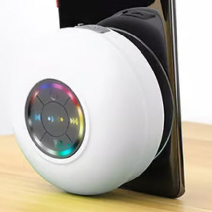 Portable Waterproof Bluetooth Speaker with Colorful LED Lights – Wireless Music for Shower, Pool & Outdoors