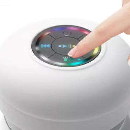 Portable Waterproof Bluetooth Speaker with Colorful LED Lights – Wireless Music for Shower, Pool & Outdoors