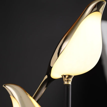 Modern Bird-Shaped LED Desk Lamp – Elegant Gold Table Light for Bedroom, Office & Home Décor