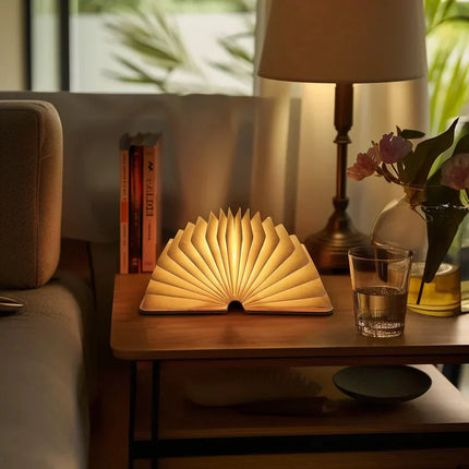 Rechargeable Folding Book Lamp – Magical LED Table Light for Cozy Home Décor