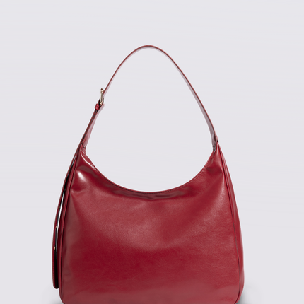 Black Shoulder Bag – Minimalist & Spacious Vegan Leather Design