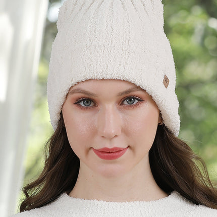 Cozy Grey Knit Beanie Hat – Slouchy Winter Beanie Unisex Warm Knit Cap