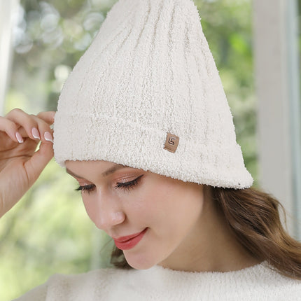 Cozy Grey Knit Beanie Hat – Slouchy Winter Beanie Unisex Warm Knit Cap