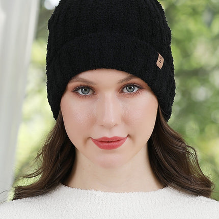 Cozy Grey Knit Beanie Hat – Slouchy Winter Beanie Unisex Warm Knit Cap