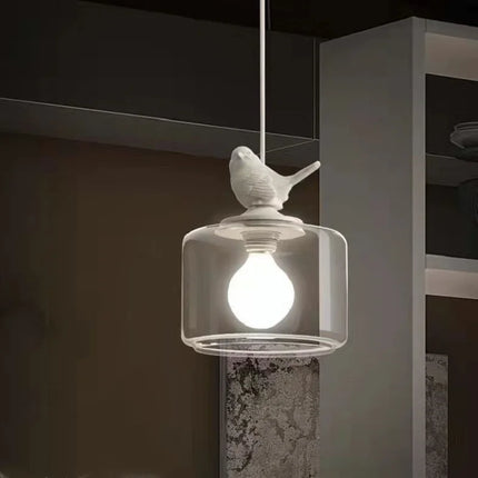 Bird-Inspired Pendant Ceiling Light 7.9″ Ø × 10.2″ H – Nature Decor Hanging Lamp with E27 LED Socket