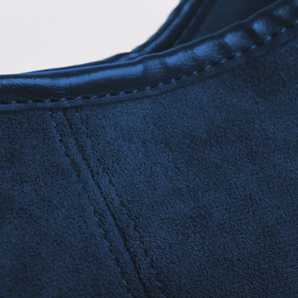 Black Suede Shoulder Bag – Minimalist & Spacious Design