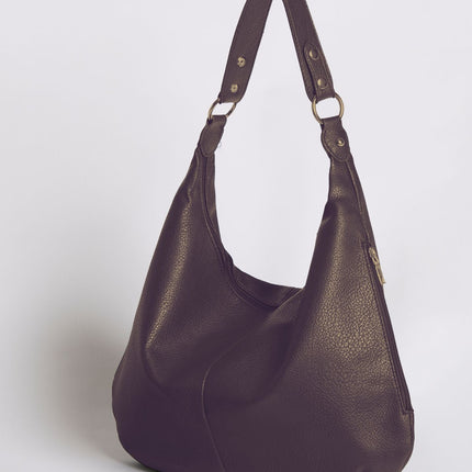 Spacious Shoulder Bag – Vegan Leather