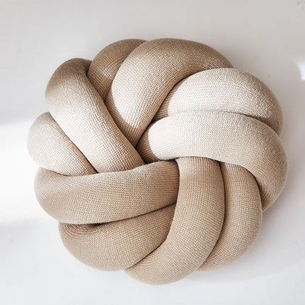 SnugKnot Cotton Knot Pillow – Handmade Decorative Throw Cushion for Sofa, Bed & Nursery