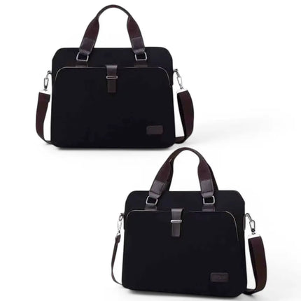 Stylish Brown Canvas Laptop Bag – Lightweight & Durable Work Tote