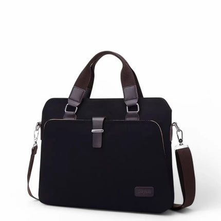 Stylish Brown Canvas Laptop Bag – Lightweight & Durable Work Tote