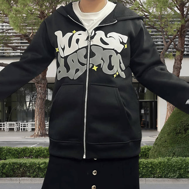 Unisex Hoodie with Graffiti Print – Streetwear in Trend Colors