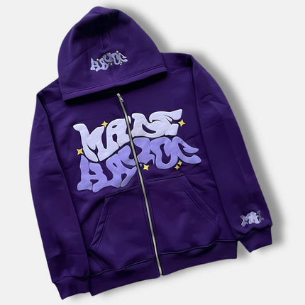 Unisex Hoodie with Graffiti Print – Streetwear in Trend Colors