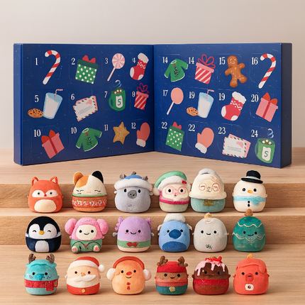 Squishmallows 2025 Advent Calendar – 24 Mini Plush Toys Limited Edition Christmas Set