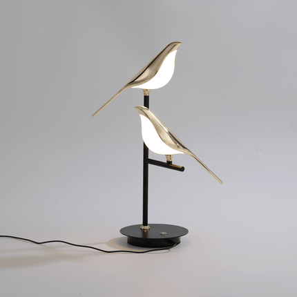 Modern Bird-Shaped LED Desk Lamp – Elegant Gold Table Light for Bedroom, Office & Home Décor