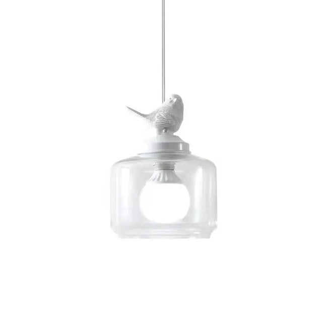 Bird-Inspired Pendant Ceiling Light 7.9″ Ø × 10.2″ H – Nature Decor Hanging Lamp with E27 LED Socket