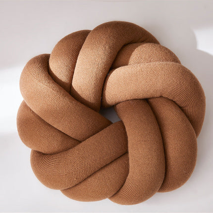 SnugKnot Cotton Knot Pillow – Handmade Decorative Throw Cushion for Sofa, Bed & Nursery