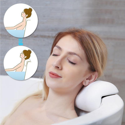 CozySoak Ergonomic Bathtub Pillow for Head & Neck Support — Spa-Level Comfort for Standard Tubs