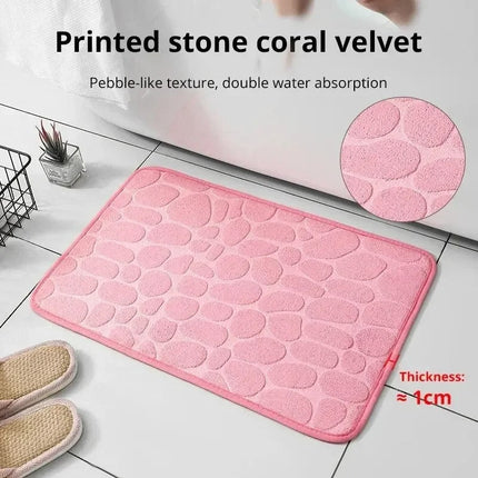 CozyStone Memory Foam Rug Mat 24" x 35" – Soft Non-Slip Floor Mat for Bathroom, Kitchen, Living Room & Bedroom