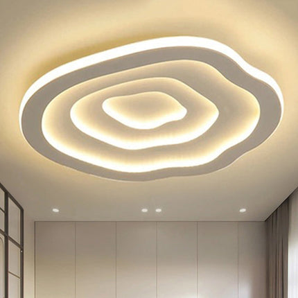 Modern Wave LED Ceiling Light – 44W Acrylic & Metal Flush Mount for Living Room, Bedroom & Kitchen