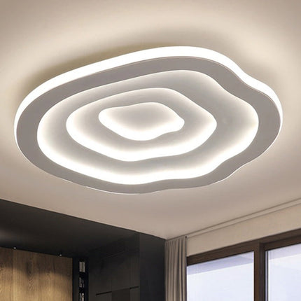 Modern Wave LED Ceiling Light – 44W Acrylic & Metal Flush Mount for Living Room, Bedroom & Kitchen