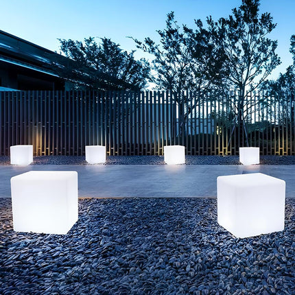 CubeLight Modern LED Cube Outdoor Light – Stylish Garden & Path Lighting, Weatherproof IP65