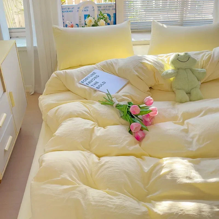 Cura Luxe Breathable Luxury Bedding Set 61" x 86" – Soft & Stylish All-Season Comfort