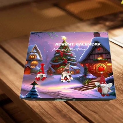 Christmas Advent Calendar with 24 Figurines – Winter Village Scene Holiday Countdown