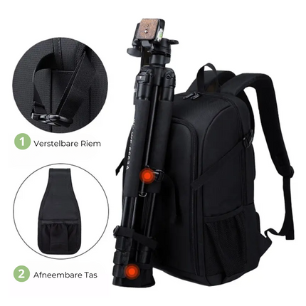 Modular Camera Backpack – Waterproof & Shockproof DSLR/SLR Bag with 13.3" Laptop Compartment