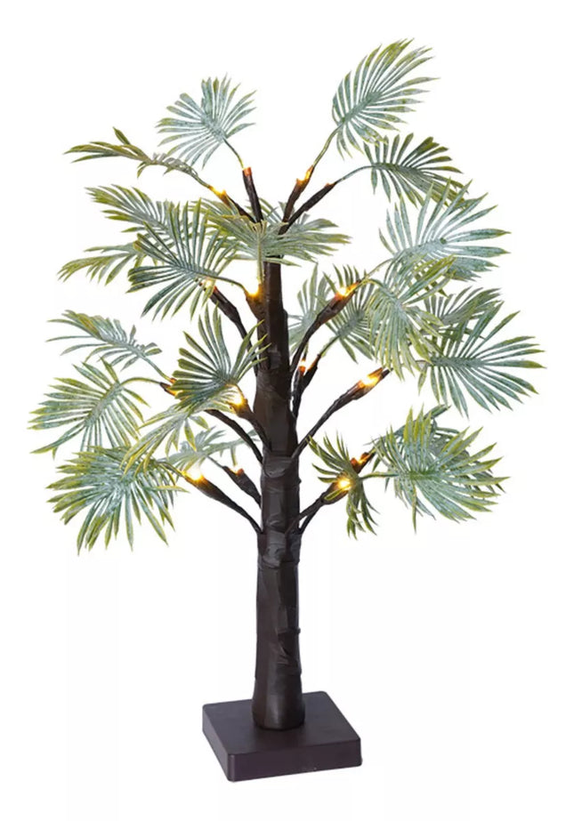 Tropical Palm Leaf LED Light Decor – Warm White Glow Accent Lamp for Home or Bedroom