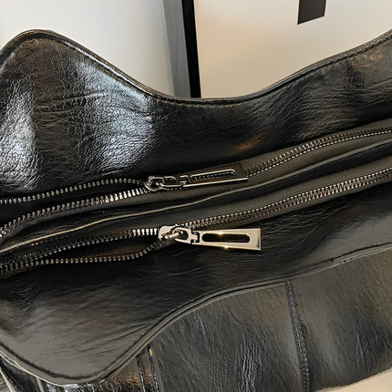 Women's Leather Hobo Bag – Spacious Shoulder Tote with Premium Finish