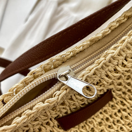 Handwoven Rattan Shoulder Bag – Lightweight, Stylish & Perfect for Summer