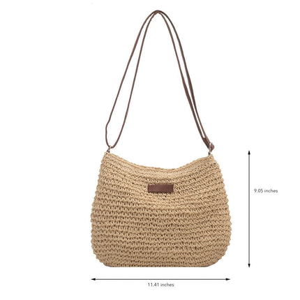 Handwoven Rattan Shoulder Bag – Lightweight, Stylish & Perfect for Summer