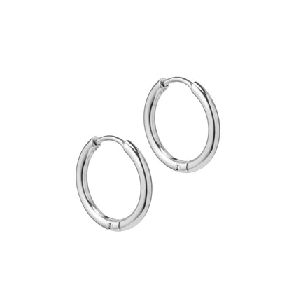 Set of 3 Gold Hoop Earrings – Minimalist Stainless Steel Hoops in Small, Medium & Large Sizes – Hypoallergenic, Lightweight, Nickel-Free, Perfect for Everyday Wear