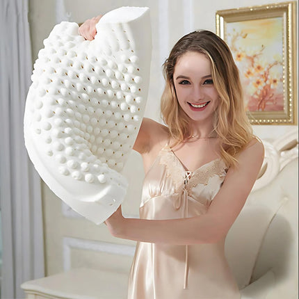 EcoNeck Comfort Orthopedic Neck Pillow – 100% Natural Rubber Support for Better Sleep