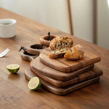 Elegant 2-Pack Black Walnut Cutting Boards – Knife-Friendly, Reversible, Ideal for Chopping & Serving