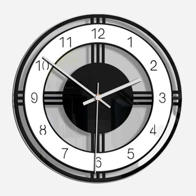 Modern Minimalist Wall Clock 12"–14" – Silent Non-Ticking Quartz Design for Living Room, Bedroom & Office