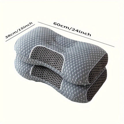 ErgoCush Orthopedic Neck Pillow – Memory Foam Support for Neck Pain Relief, Cooling, Washable Cover