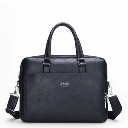 Premium 14-Inch Leather Laptop Bag for Men – Timeless Elegance & Robust Protection