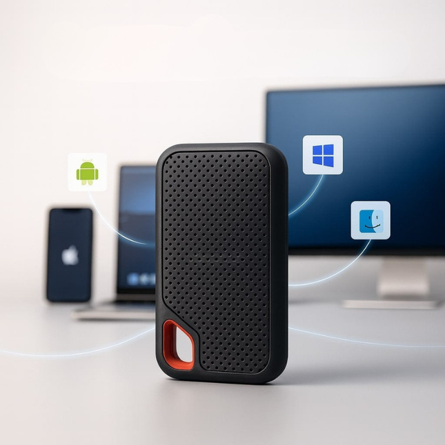 External SSD 2TB – Ultra-Fast Portable Hard Drive for Windows, macOS & Android | High-Speed USB 3.1 Type-C Storage