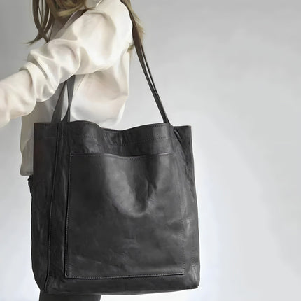 Women’s Leather Shopper Tote – Spacious Shoulder Bag with Timeless Design