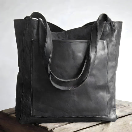 Women’s Leather Shopper Tote – Spacious Shoulder Bag with Timeless Design