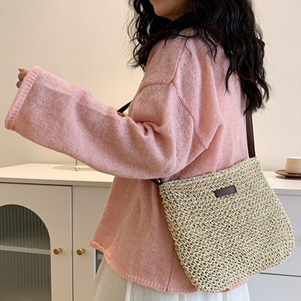 Handwoven Rattan Shoulder Bag – Lightweight, Stylish & Perfect for Summer