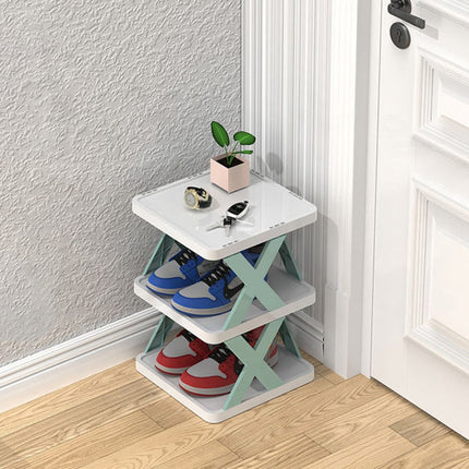 Slim Wooden Shoe Rack – Space-Saving Entryway Organizer for Small Spaces