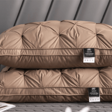 Luxury Goose Down Pillow 19" x 29" – Hypoallergenic Neck Support for Side & Back Sleepers